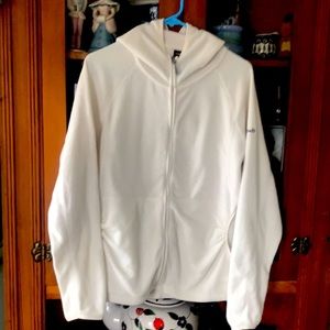 AVALANCHE THERMAL CREAM COLORED HOODED/ ZIP UP JACKET SZ XL